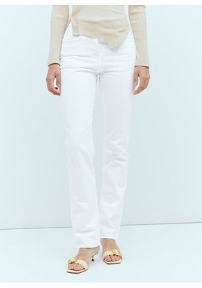 Jacquemus Le De Nimes Linon Jeans - Woman Jeans White 29