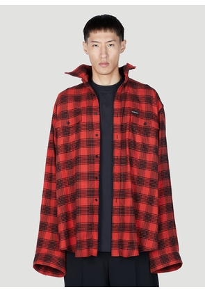 Balenciaga Trompe L'oeil Shirt - Man Shirts Red 3