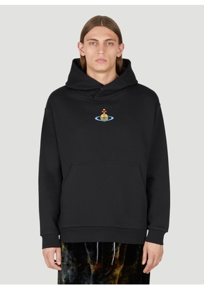 Vivienne Westwood Orb Embroidery Hooded Sweatshirt - Man Sweatshirts Black S
