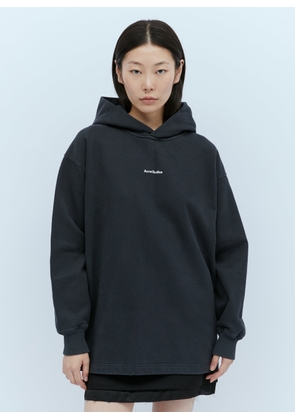 Acne Studios Fikka Stamp Hooded Sweatshirt - Woman Sweatshirts Black S