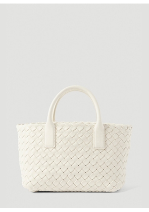 Bottega Veneta Cabat Mini Tote Bag - Woman Tote Bags White One Size