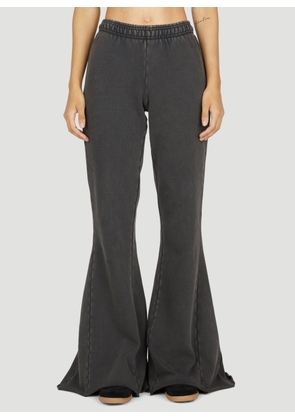 Entire Studios Washed Flared Track Pants - Woman Track Pants Black Xs