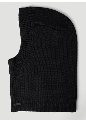 Saint Laurent Knitted Balaclava - Man Hats Black M