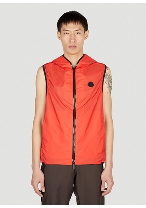 Moncler Pakito Hooded Gilet Jacket - Man Jackets Red 2