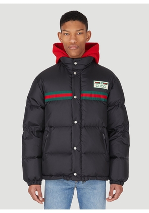 Gucci Web Stripe Quilted Down Jacket - Man Jackets Black It - 54