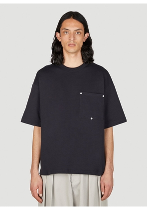 Bottega Veneta Heavy Japanese Jersey T-shirt - Man T-shirts Navy Xxl