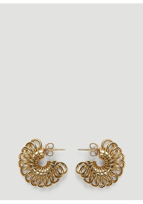 Bottega Veneta Disc Hoop Earrings - Woman Jewellery Gold One Size