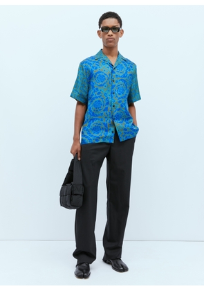 Versace Medusa Wool Canvas Pants - Man Pants Black Eu - 50