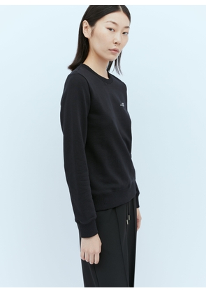 A.P.C. Logo Print Sweatshirt - Woman Sweatshirts Black M