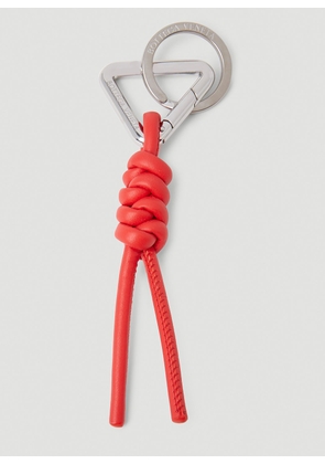 Bottega Veneta Knotted Keyring - Man Keyrings Red One Size