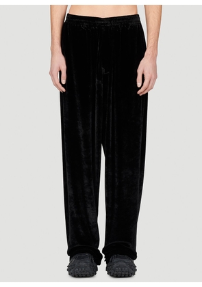 Balenciaga Velour Track Pants - Man Pants Black M