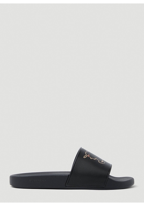 Burberry Furley Slides - Man Slides Black Eu - 44