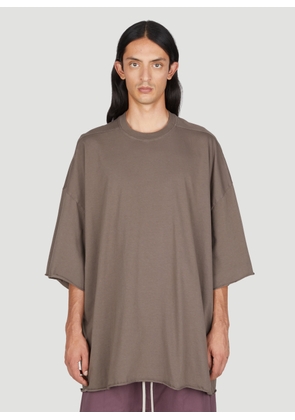 Rick Owens Tommy T Oversized T-shirt - Man T-shirts Brown One Size