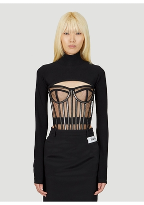 Dolce & Gabbana Kim High Neck Bolero - Woman Knitwear Black It - 42