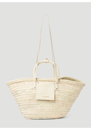Jacquemus Le Panier Soli Tote Bag - Woman Tote Bags Cream One Size