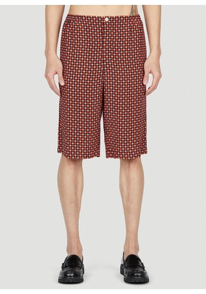 Gucci Geometric Print Shorts - Man Shorts Red It - 50