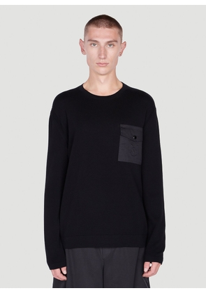 Moncler Patch Pocket Knit Top - Man Tops Black S
