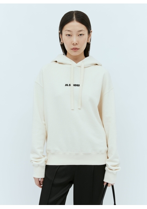 Jil Sander+ Felpa Hooded Sweatshirt - Woman Sweatshirts Cream M