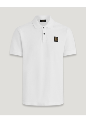 Belstaff Polo Men's Cotton Pique White Size 3XL