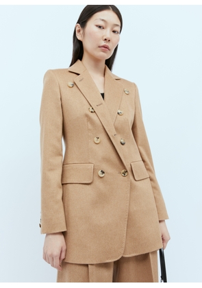 Max Mara Double Breasted Wool Blazer - Woman Blazers Camel It - 44
