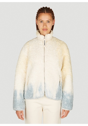 Jil Sander+ Ombre Soft-fleece Zip-up Sweatshirt - Woman Sweatshirts Cream S