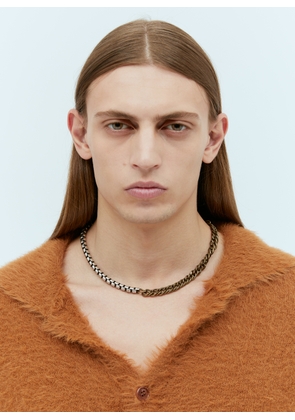 Dries Van Noten Contrast Chain Necklace - Man Jewellery Silver One Size