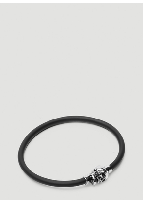 Alexander McQueen Skull Motif Cord Bracelet - Man Jewellery Black S