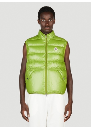 Moncler Aube Logo Gilet - Man Jackets Green 1
