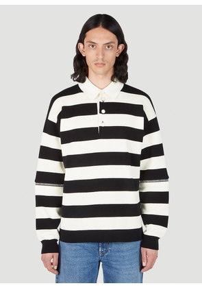 Gucci Striped Polo Shirt - Man Polo Shirts White S