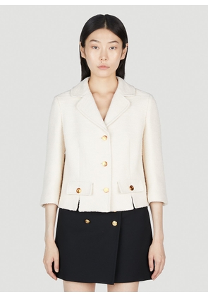Gucci Fine Bouclé Jacket - Woman Jackets Cream It - 42