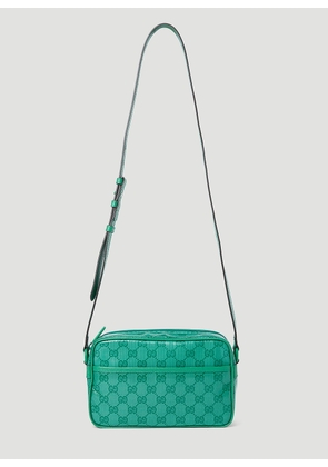 Gucci Gg Crystal Mini Shoulder Bag - Man Crossbody Bags Green One Size
