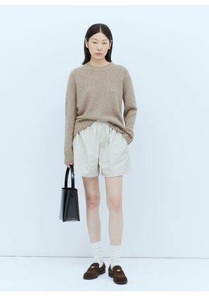 The Row Gunther Stripe Shorts - Woman Shorts Brown Xs