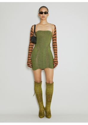 Isa Boulder Turner Knit Dress - Woman Dresses Green L