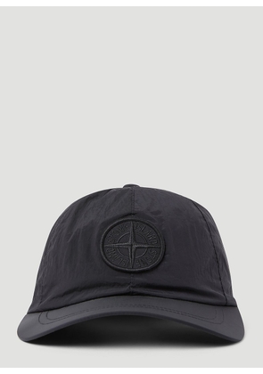 Stone Island Logo Embroidery Baseball Cap - Man Hats Black M