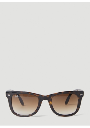Ray-Ban Wayfarer Folding Sunglasses -  Sunglasses Brown One Size
