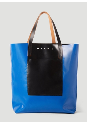 Marni Tribeca Shopping Tote Bag - Man Tote Bags Blue One Size