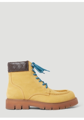 Bottega Veneta Haddock Lace-up Ankle Boots - Man Boots Beige Eu - 40