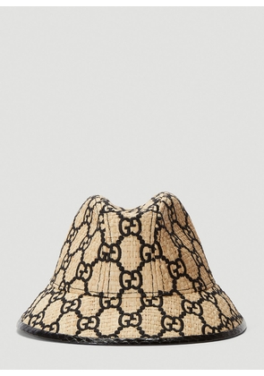 GUCCI グッチ GG Logo Oversized Bucket Hat Gucci HAT BUCKET STYLE GG LOGO ALLOVER BLUE MONOGRAM CANVAS