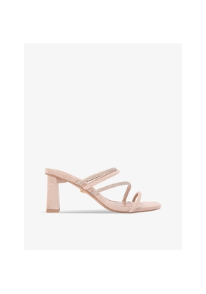 Womens KG Kurt Geiger Sasha Embellished Faux-Suede Sandals