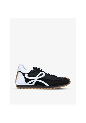 Mens Loewe Flow Runner Monogram Leather and Shell Trainers