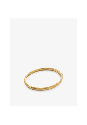 Womens Monica Vinader Heirloom 18ct Yellow Gold-Plated Vermeil Sterling-Silver Bangle
