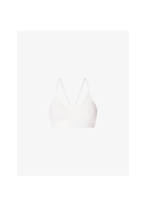 Womens Sweaty Betty Soft Ribbed Racerback Stretch-Woven Bra