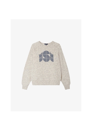 Womens Soeur Pascal Graphic-Print Cotton Sweatshirt