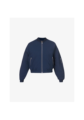 Womens Sweaty Betty Explorer Zip-Up Stretch-Woven Bomber Jacket