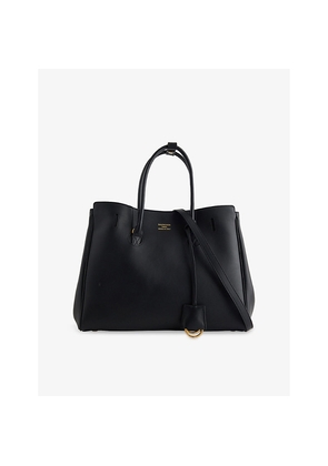 Womens Balenciaga Hampton Top-Handle Leather Large Tote Bag