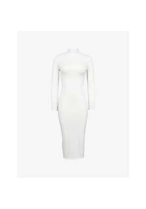 Womens Mistress Rocks High-Neck Open-Back Stretch-Jersey Midi Dress