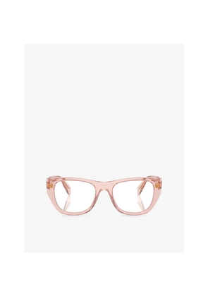 Womens Prada A18V Irregular-Frame Acetate Glasses