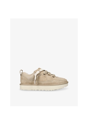 Womens UGG Lo Lowmel Suede Low-Top Trainers