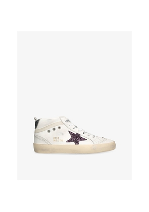 Womens Golden Goose Mid Star 82710 Leather Low-Top Trainers