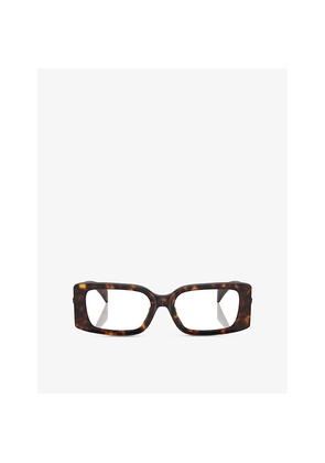 Womens Versace Ve3362U Rectangular-Frame Acetate Glasses
